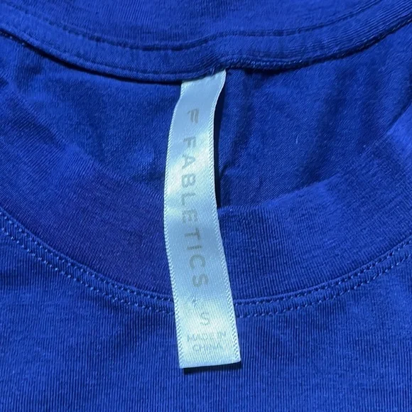 Fabletics Navy Tank Top w/ Rainbow Detail on Back.  Sz S - Picture 3 of 3